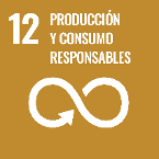 Icono de los Objetivos de Desarrollo Sostenible Número 12 producción y consumo responsable